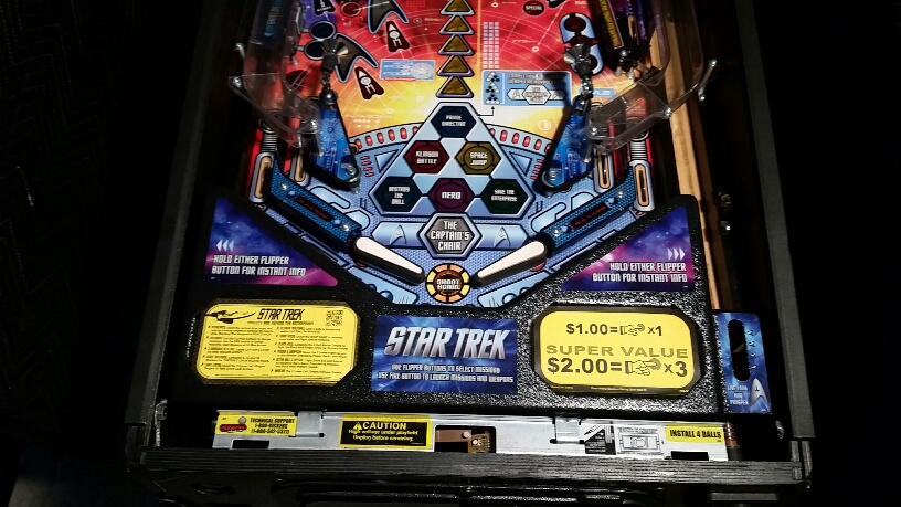 star trek pro pinball machine